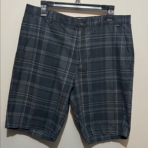 Calvin Klein Dark Plaid Men's Shorts